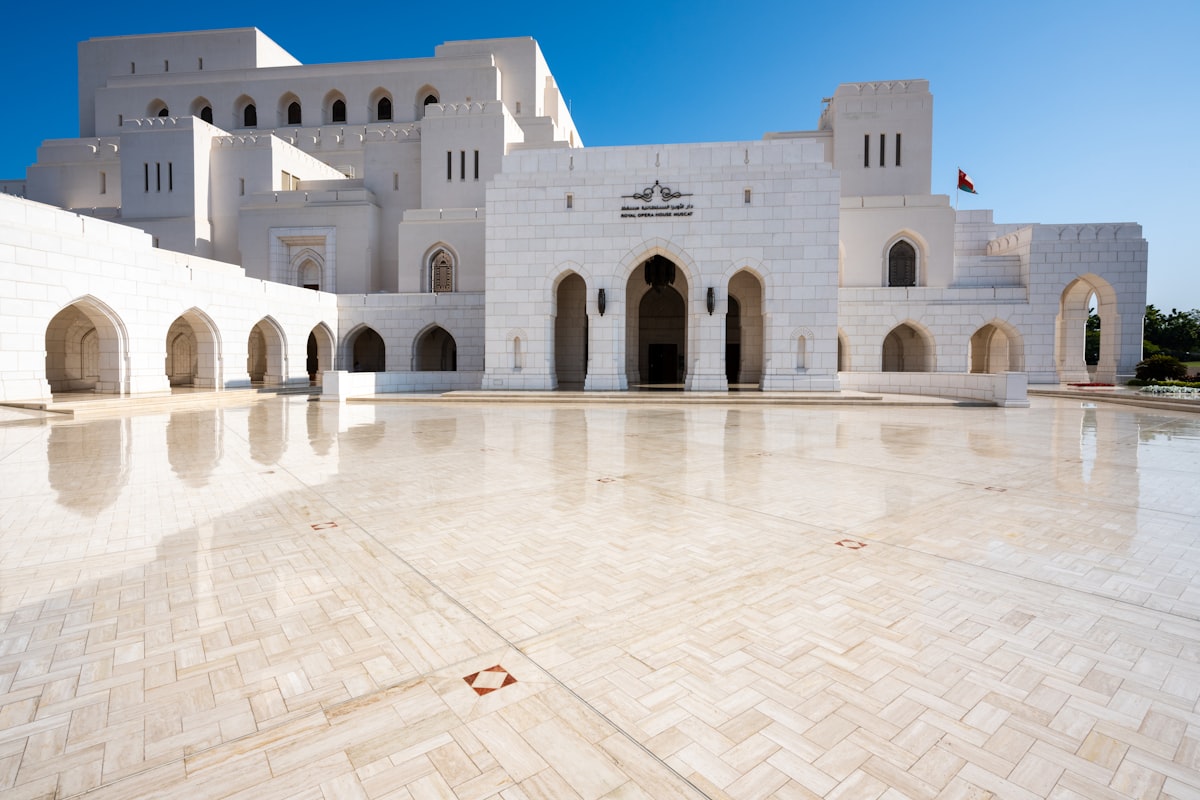 Modern Omani architecture blending tradition and modernity